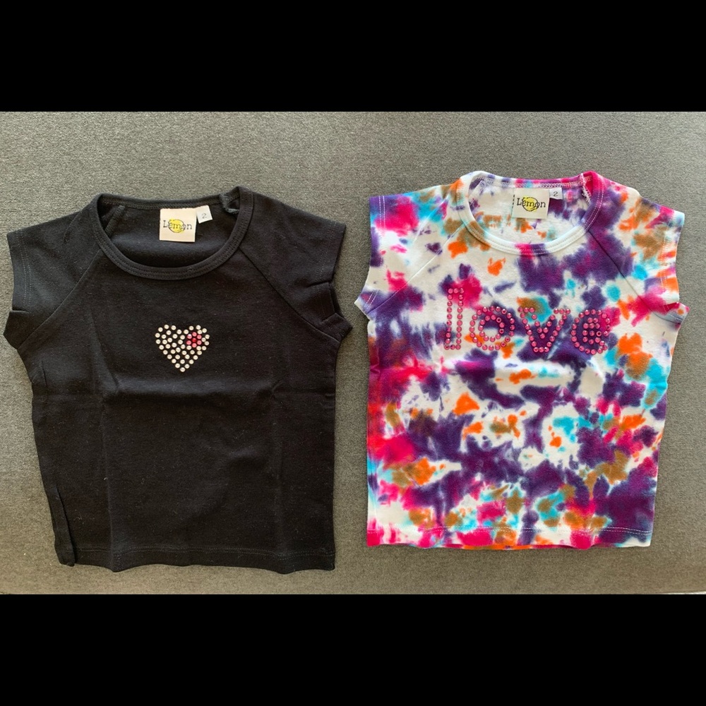 Love t shirt tie dye lot new